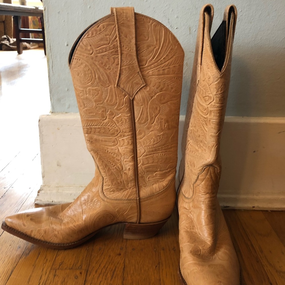 VINTAGE Larry Mahon Cowboy boots woman’s 7